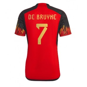 Maillot de foot Belgique Kevin De Bruyne #7 Domicile Monde 2022 Manches Courte